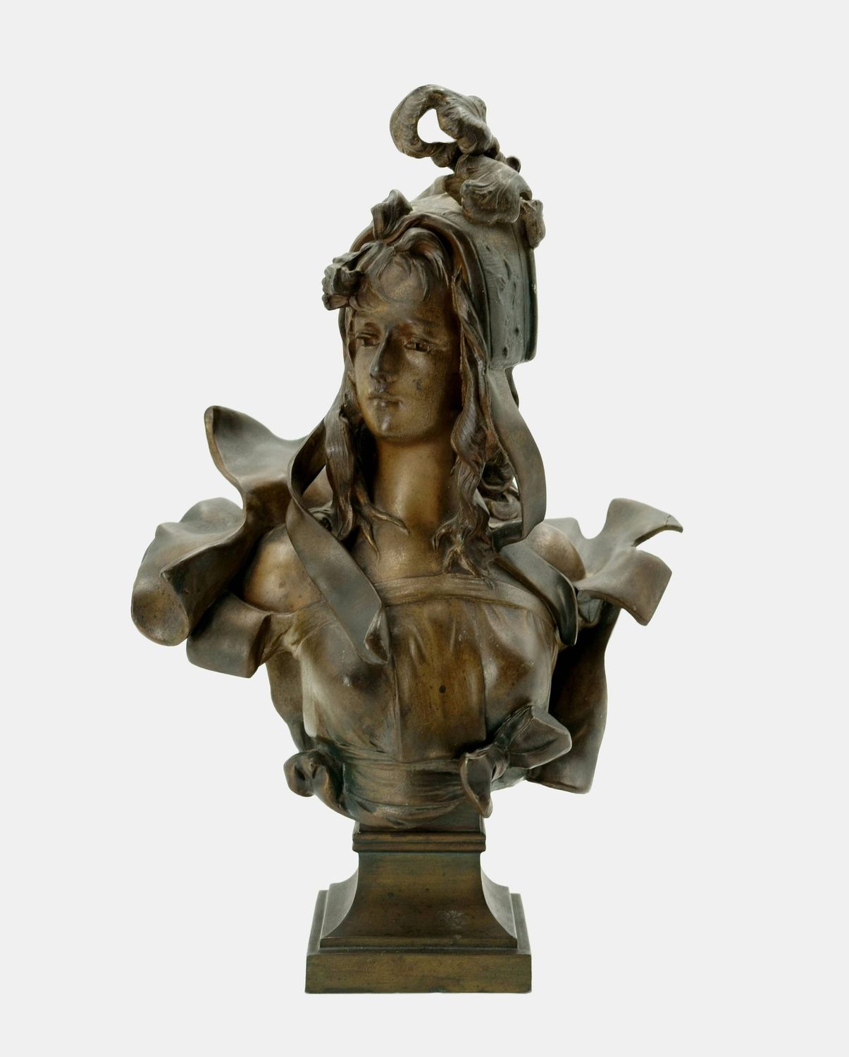 Nelson, Anton (1849 - nach 1910), Büste einer jungen Frau, um 1890