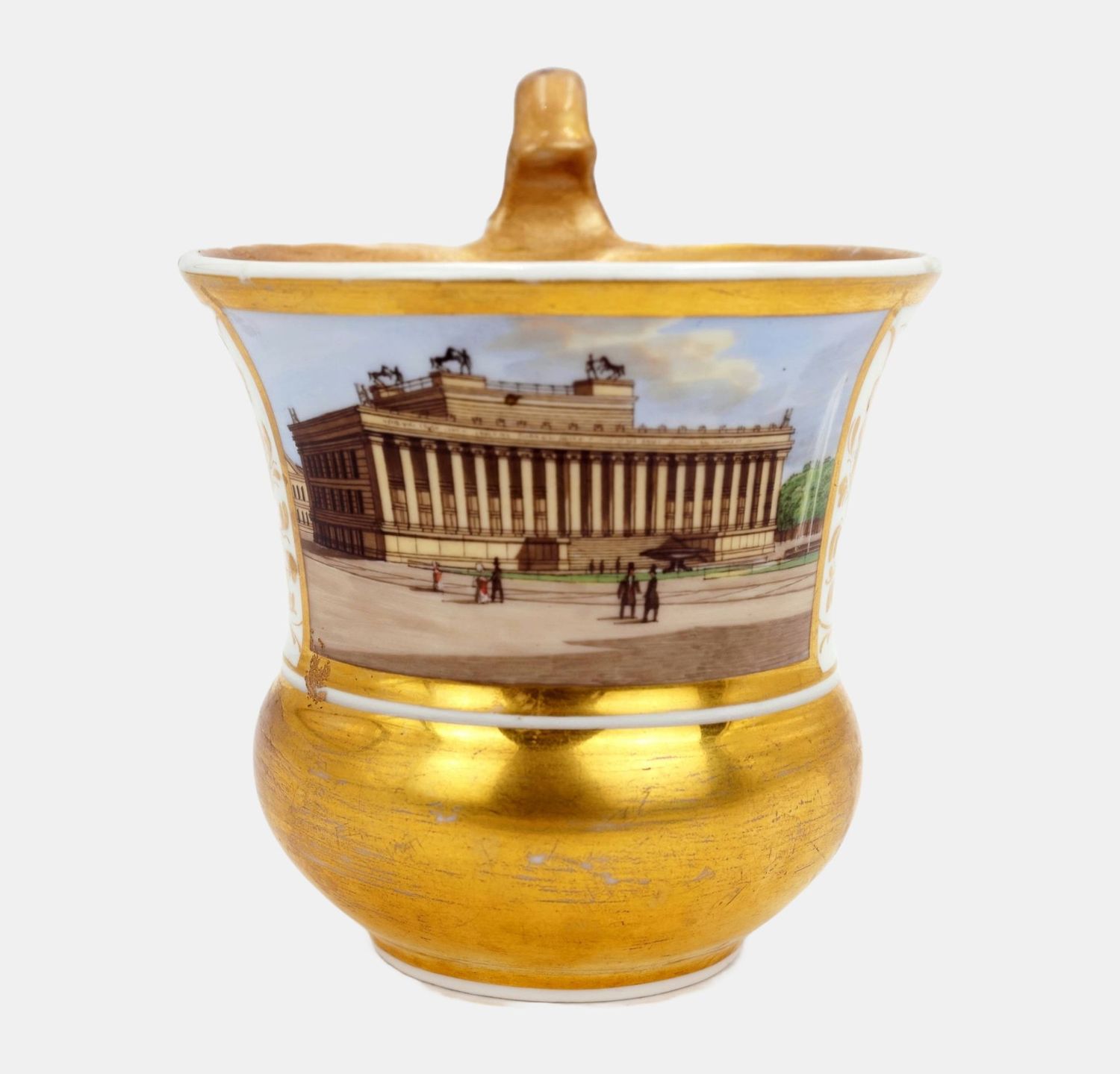 KPM Ansichtentasse des Alten Museums, um 1830