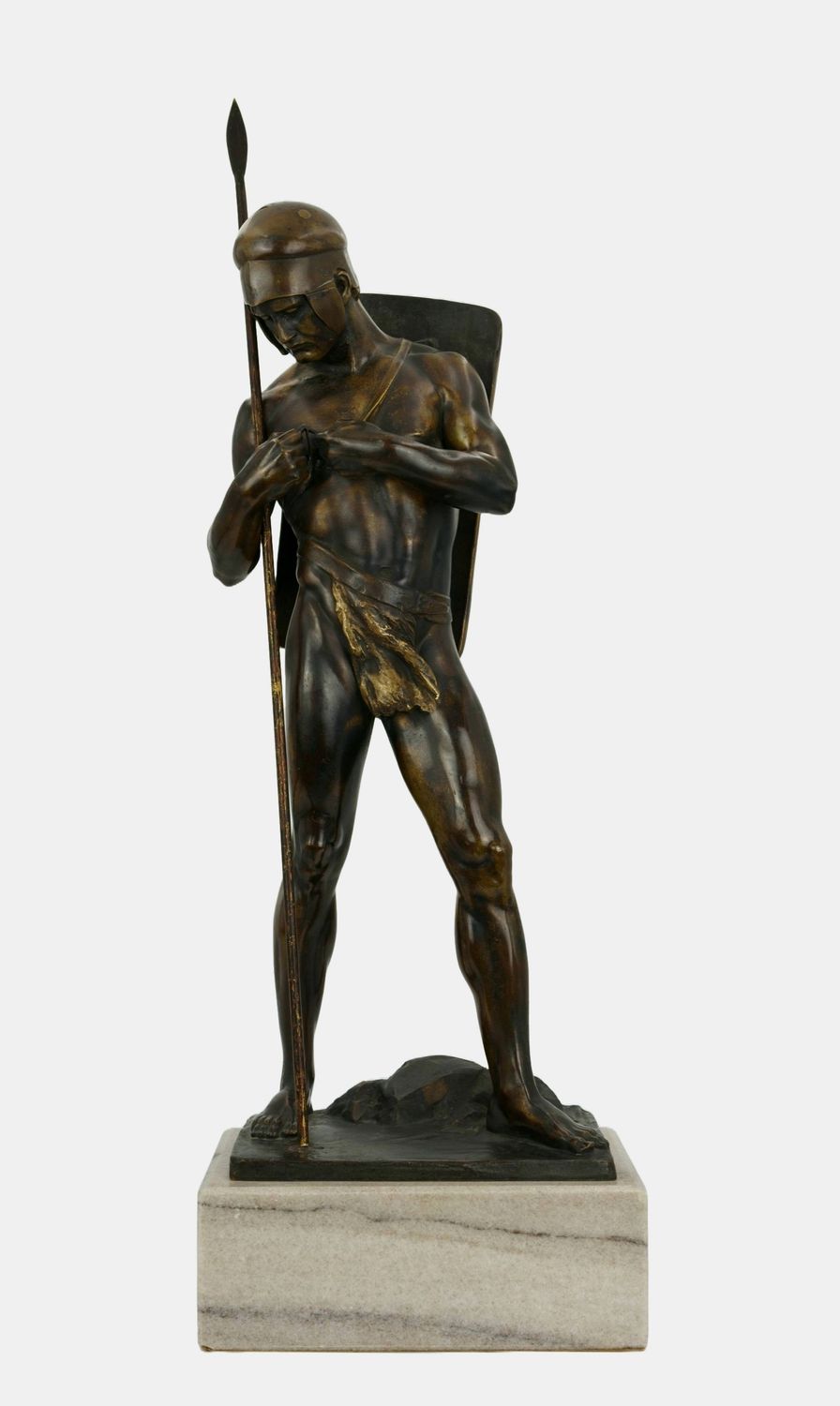 Eisenberger, Ludwig (zwischen 1895-1920 in Berlin tätig), Speerkämpfer, um 1910