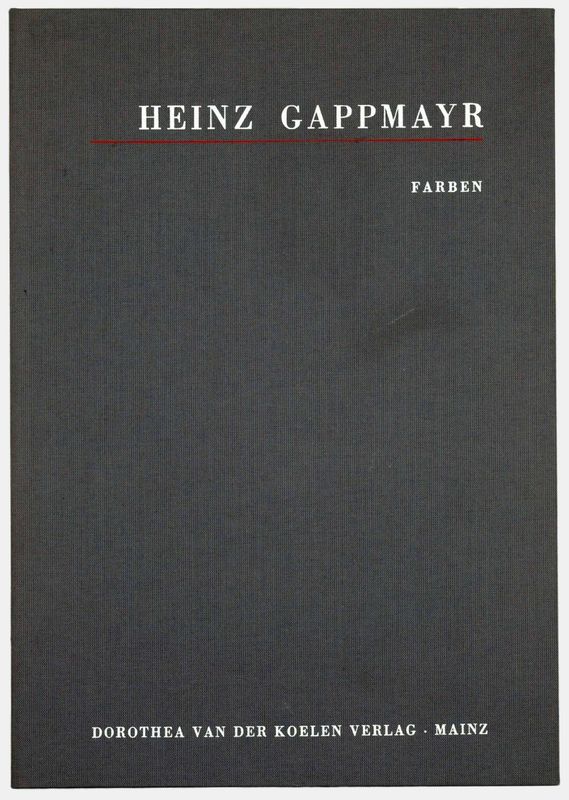 Gappmayr, Heinz (1925-2010), Colors, 1993 Gappmayr, Heinz (1925-2010), Colors, 1993
