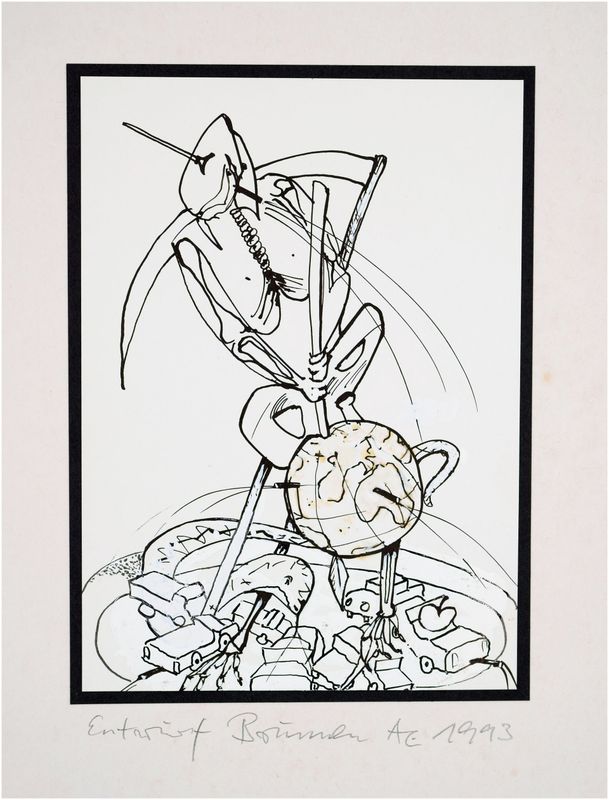 Adam, Christian (1941-2021), Entwurf Brunnen, 1993