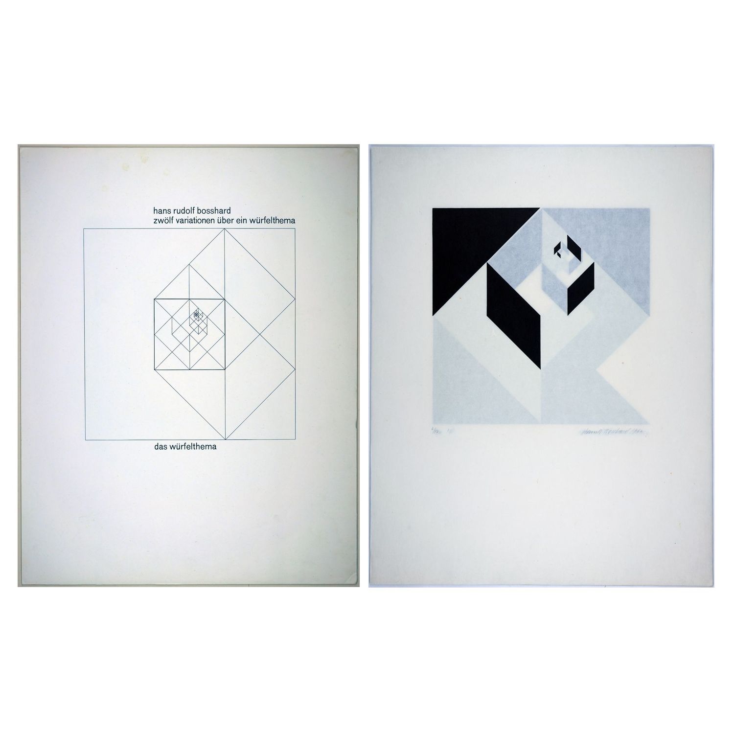 Bosshard, Hans Rudolf (*1929), Zwölf Variationen über ein Würfelthema, 1962
