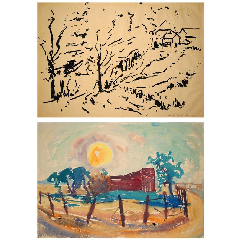 Seidel, Herbert (1906-1974), Herbst verso Sommerlandschaft, 1953