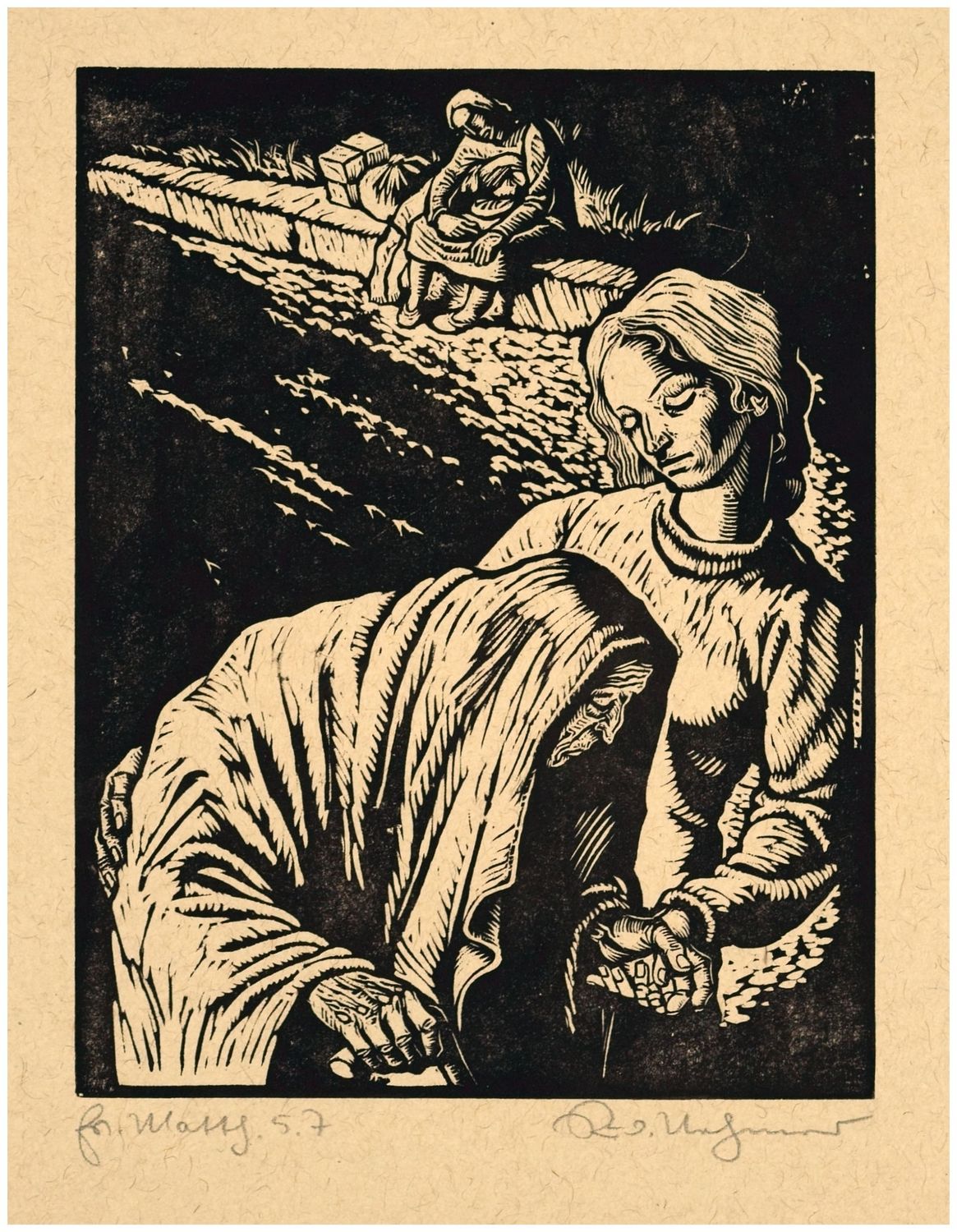 Nehmer, Rudolf (1912-1983), Selig sind die Barmherzigen, 1948