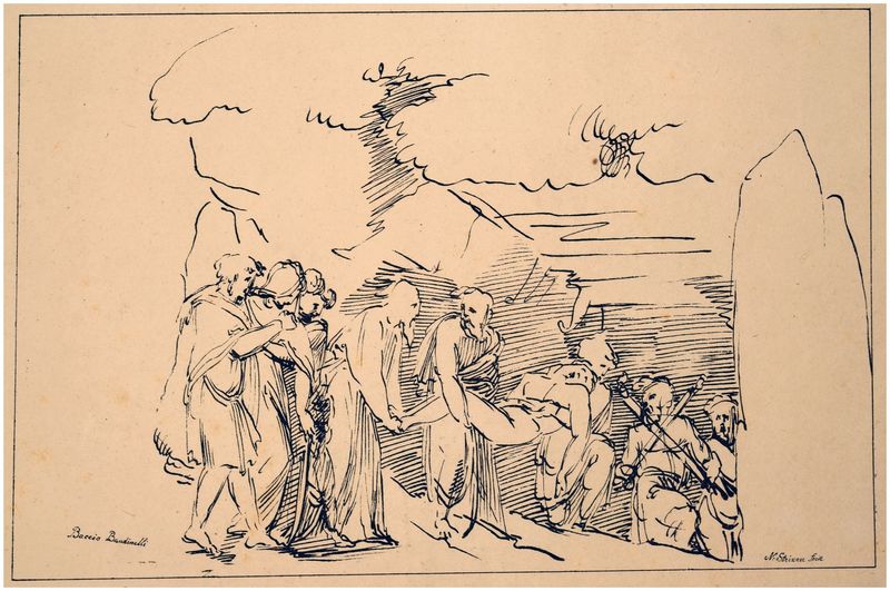 Strixner, Johann Nepomuk (1782-1855) nach Baccio Bandinelli (1488 o. 1493-1560), Grablegung Christi, um 1810