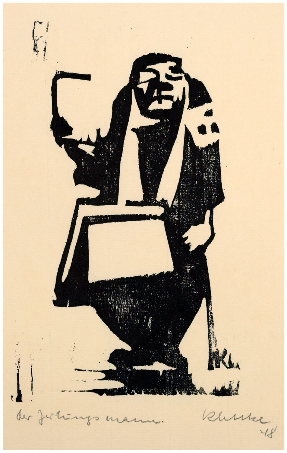 Klettke, Herbert (1923-1984), Der Zeitungsmann, 1948