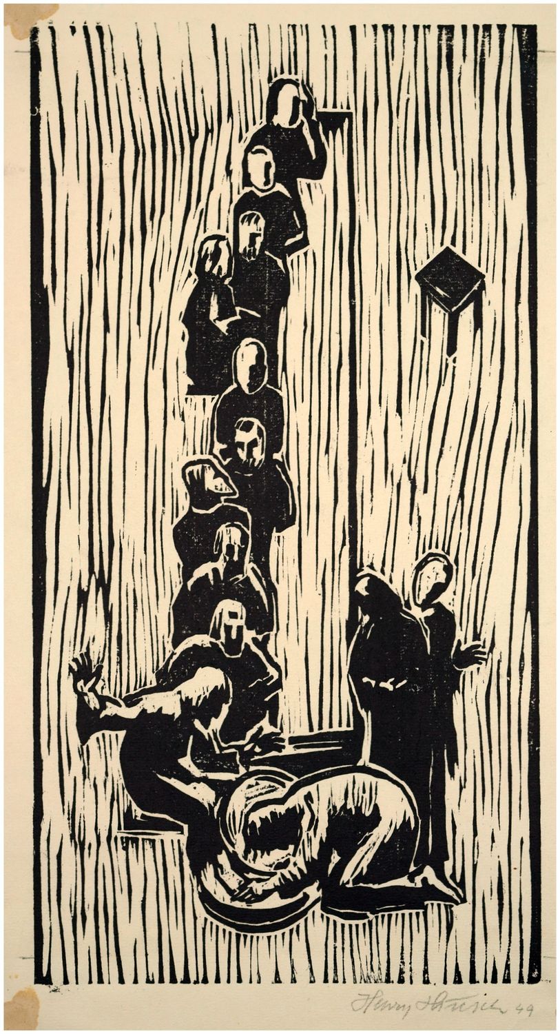 Hinsch, Henry (1909-1979), Die Fußwaschung, 1949