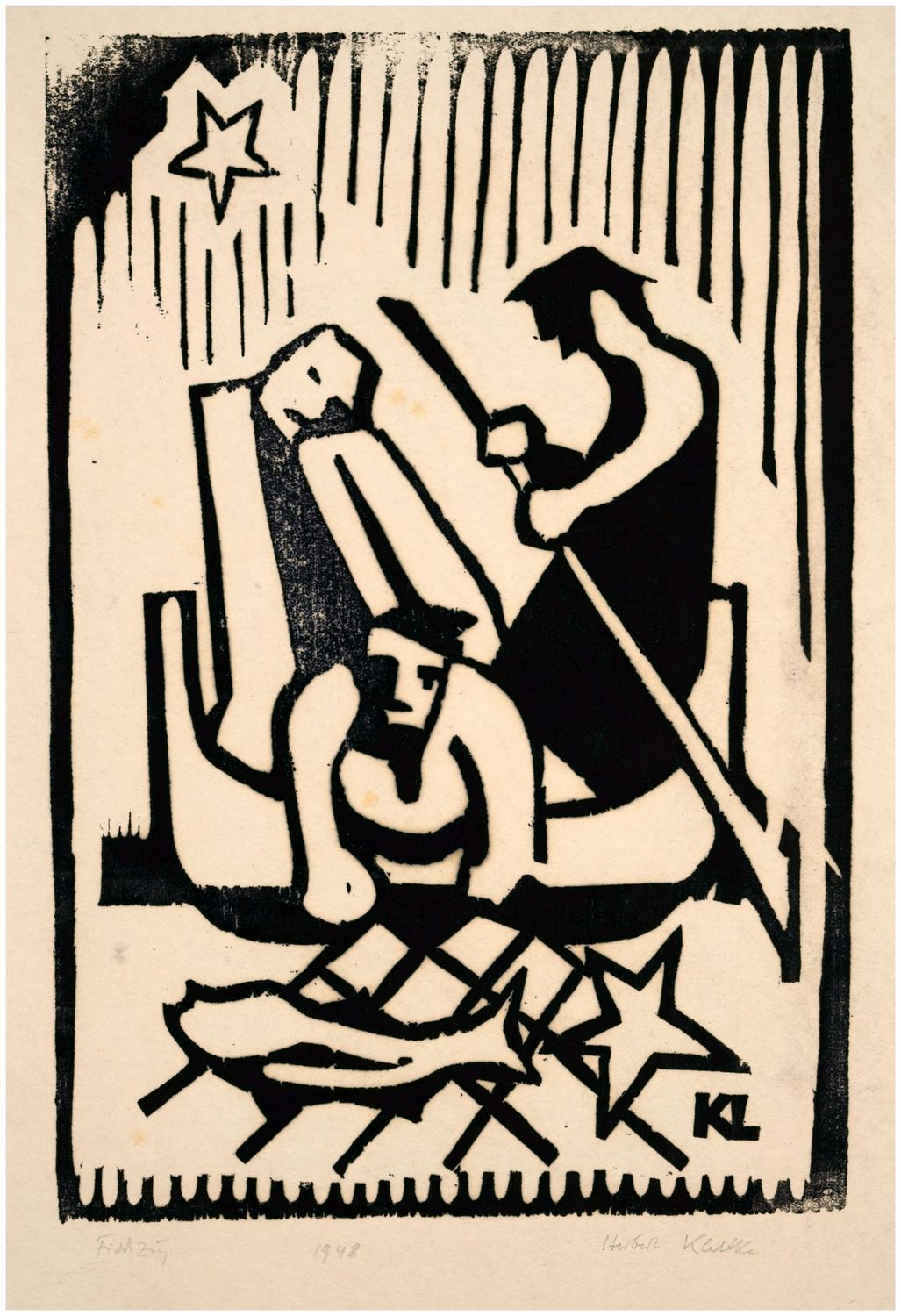Klettke, Herbert (1923-1984), Fischzug, 1948