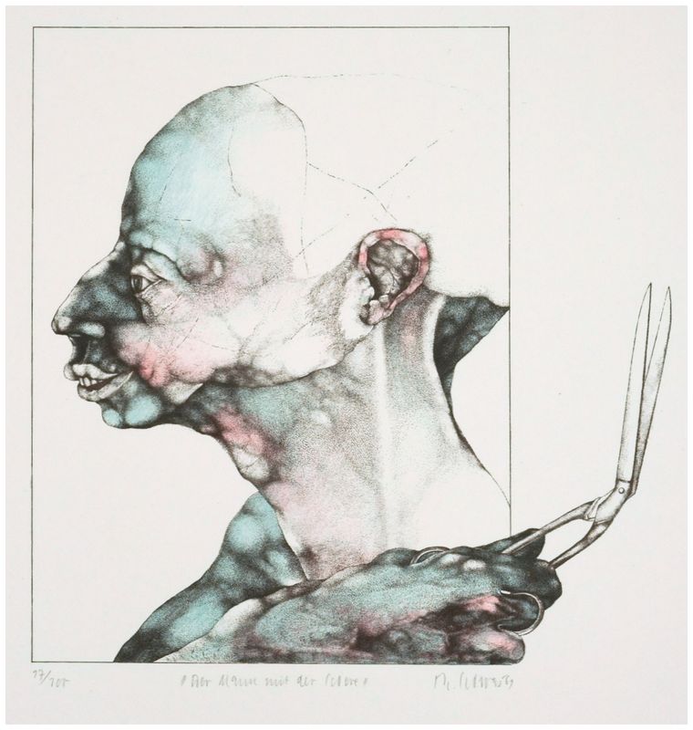 Schwarz, Reiner (*1940), Der Mann mit der Schere, 1969