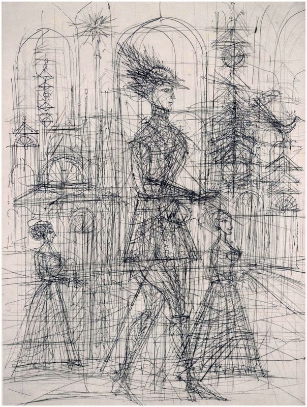 Carzou, Jean Marie (1907-2000), Titelradierung zu Arthur Rimbauds Illuminationen, 1969
