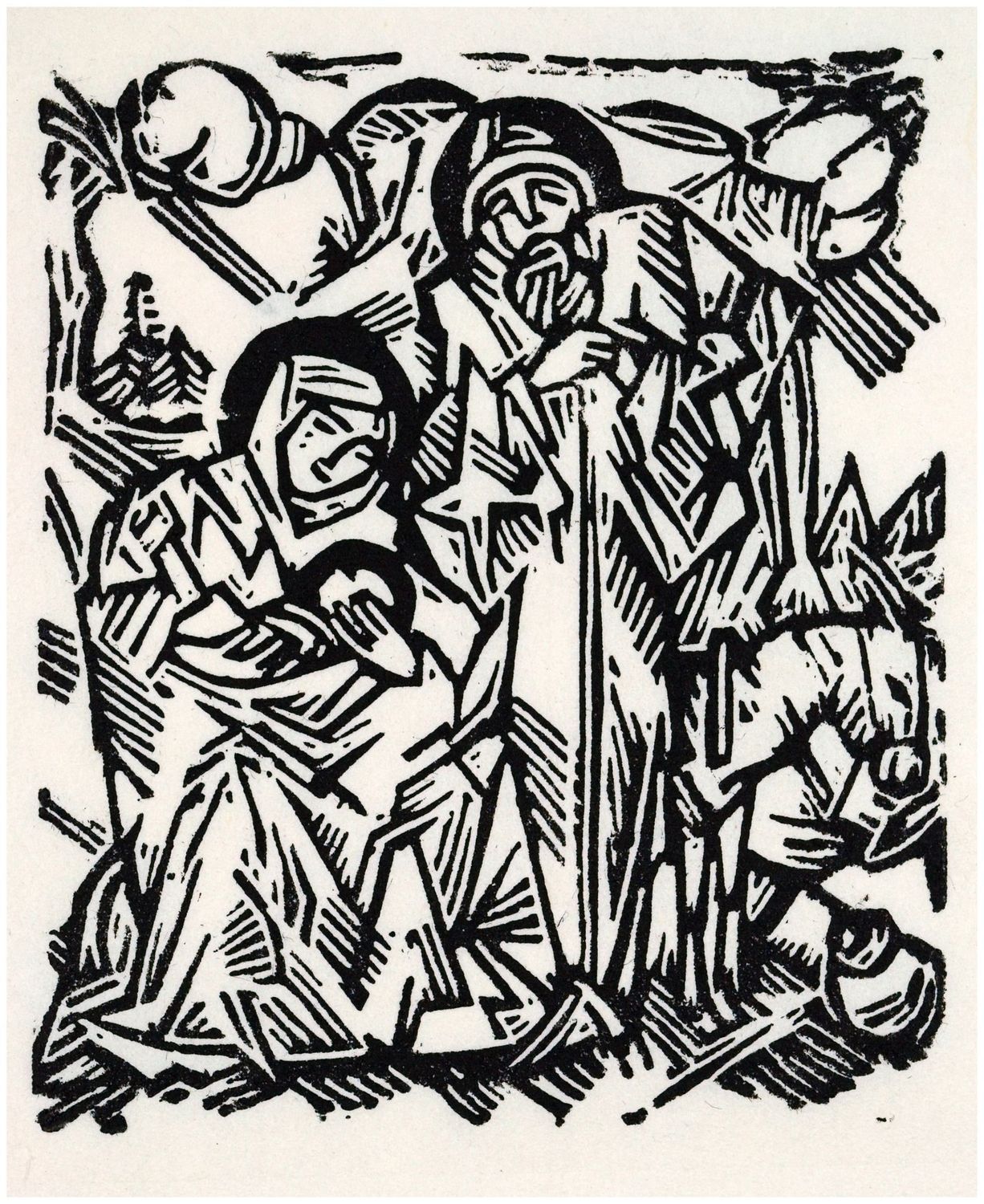 Tappert, Georg (1880-1957), Die Heilige Familie auf der Flucht, 1917 (1964)