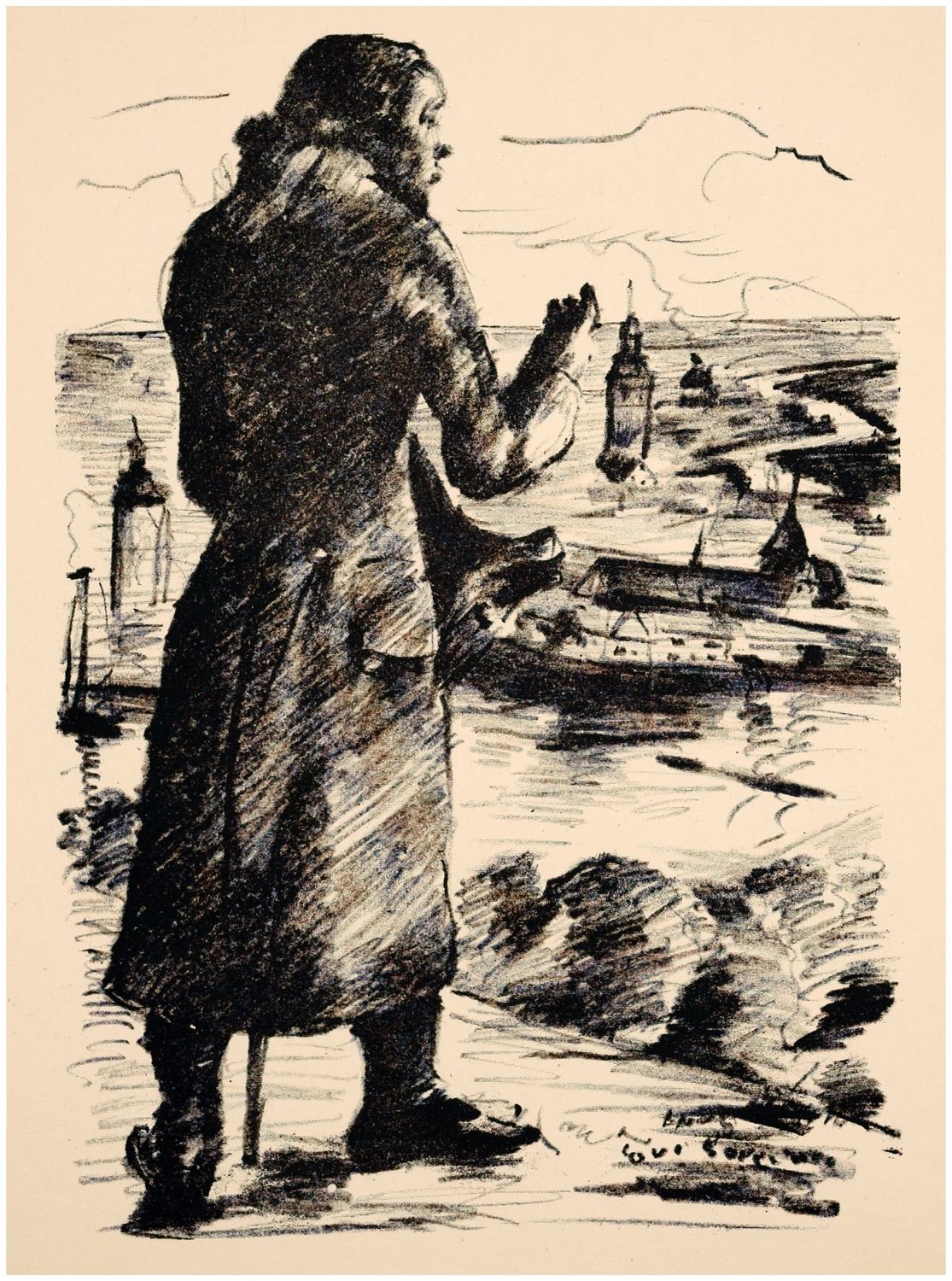 Corinth, Lovis (1858-1925), “Barbaren”: Immanuel Kant, 1915