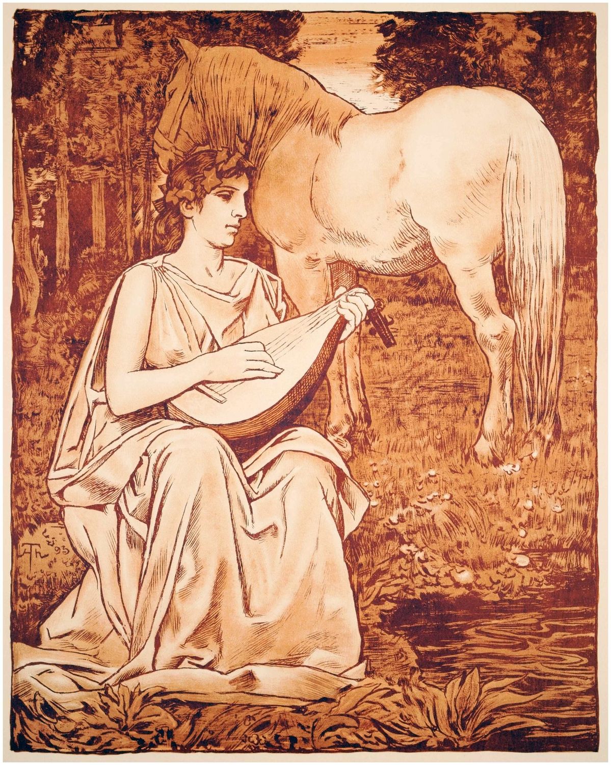 Thoma, Hans (1839-1924), Muse, 1893