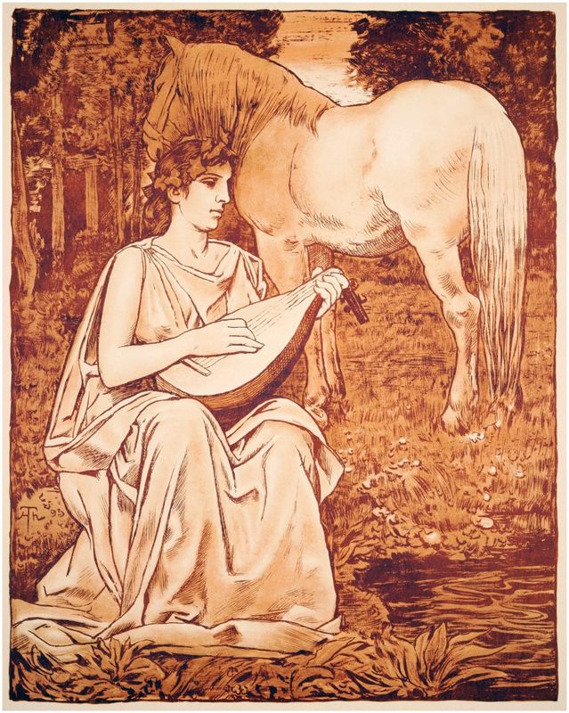 Thoma, Hans (1839-1924), Muse, 1893
