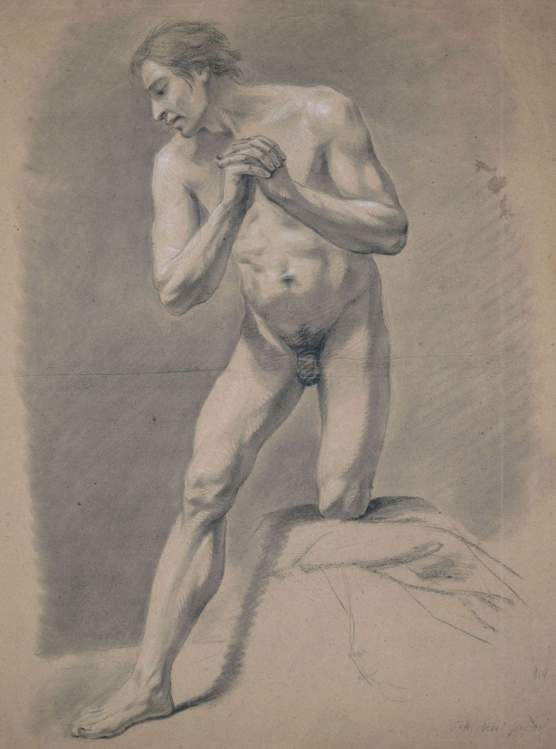 Meil, Johann Heinrich (1730-1820), Male Nude, 1807