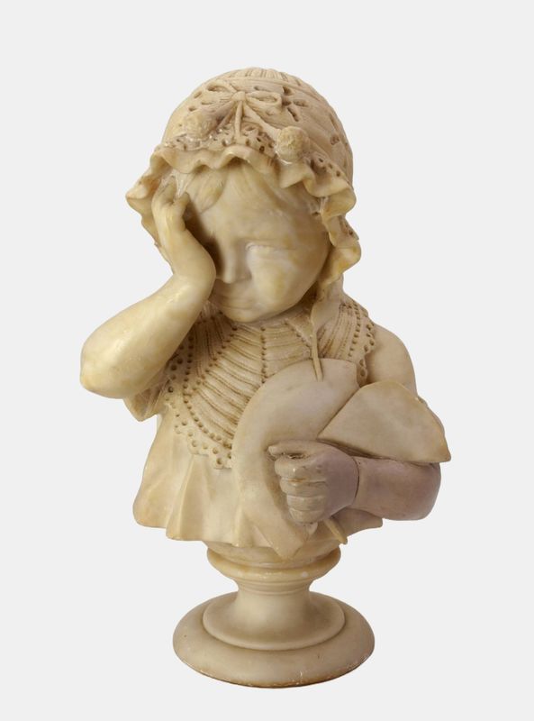 Anonymous, Weeping girl with broken plate, c. 1890