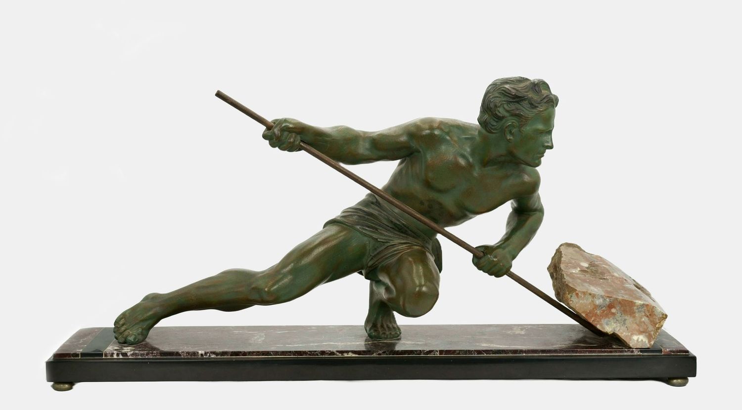 Anonymous, Heroic Worker Lifting a Boulder, c. 1930