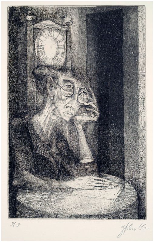 Filus, Günther (1935-2012), Die Sinnende, 1966