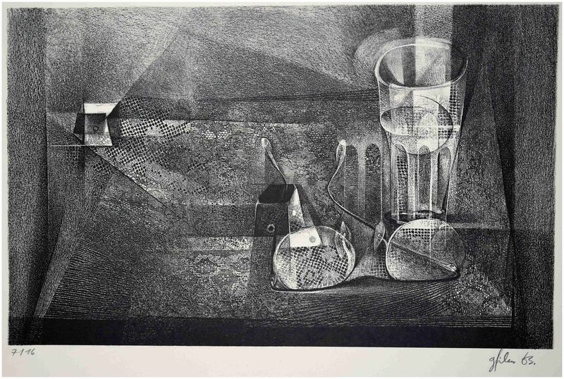 Filus, Günther (1935-2012), Surreales Stillleben, 1963