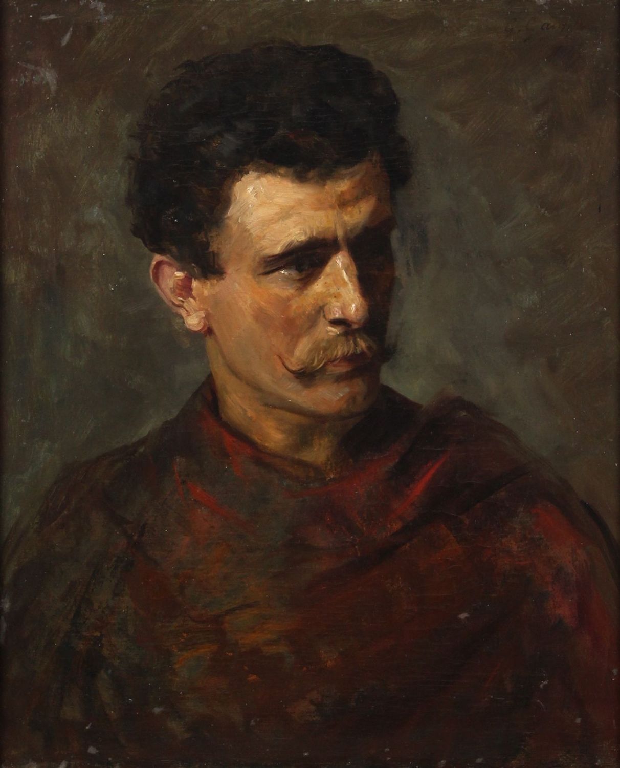 Gaupp, Gustav Adolf (1844-1918), Mann mit Schnurrbart