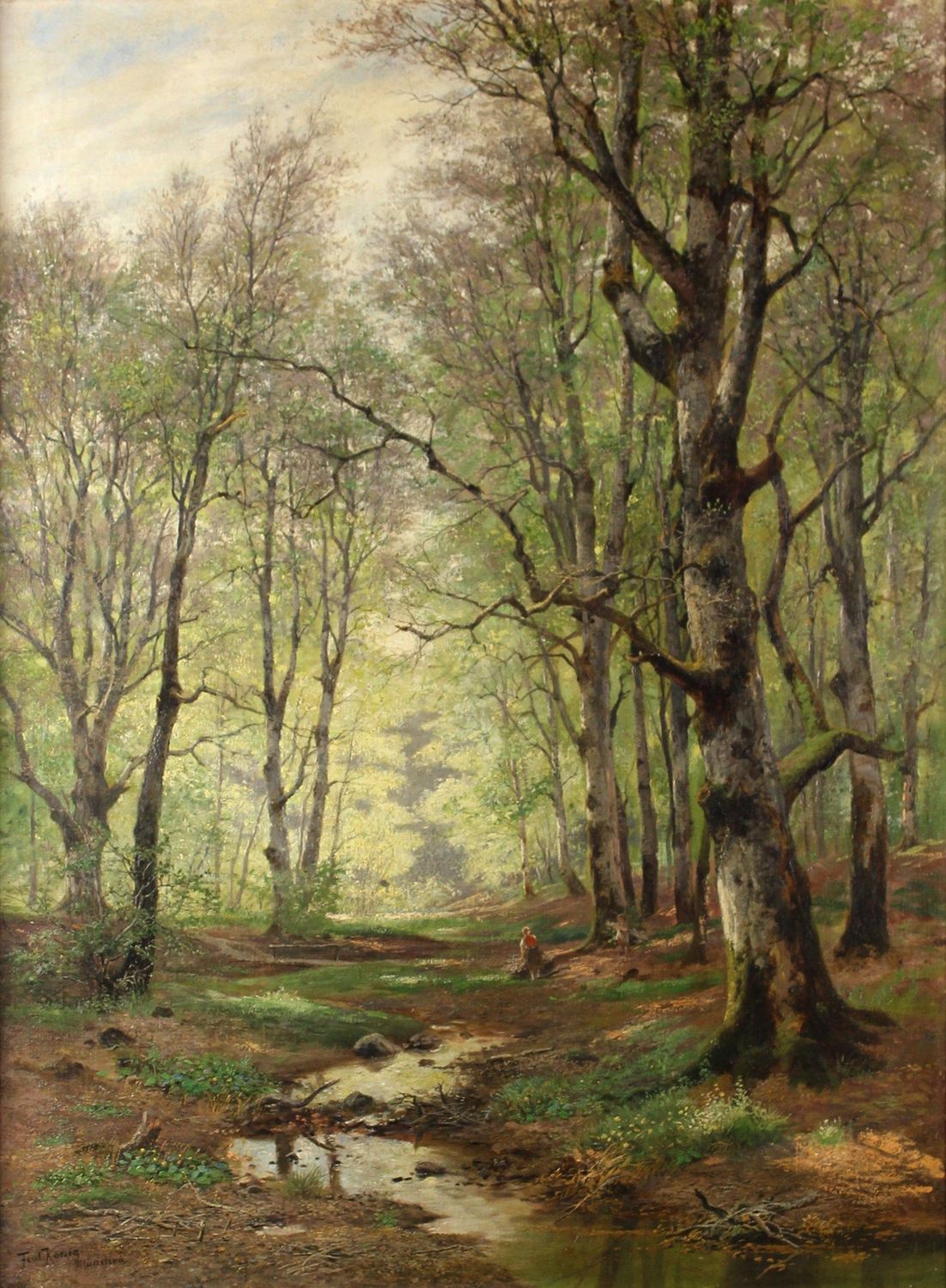 König, Ferdinand (1827-1894), Frühlingswald