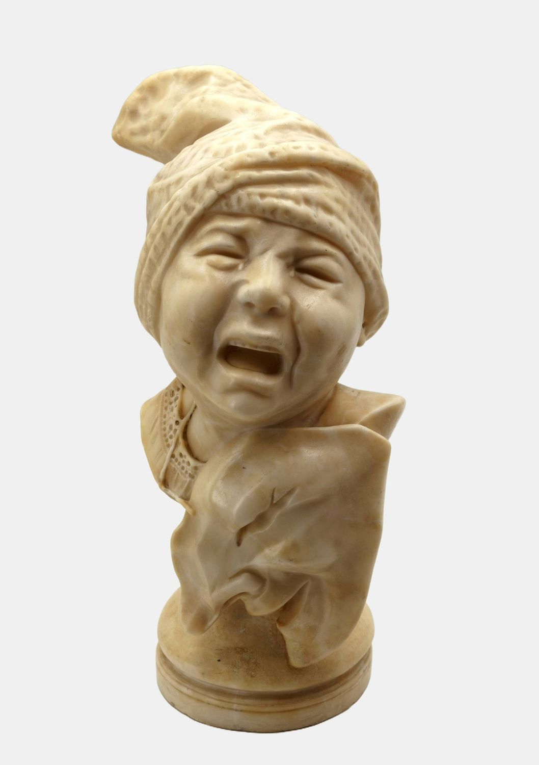 Lambeaux, Jef (1852-1908), Weinender Knabe mit lachender Maske, um 1890