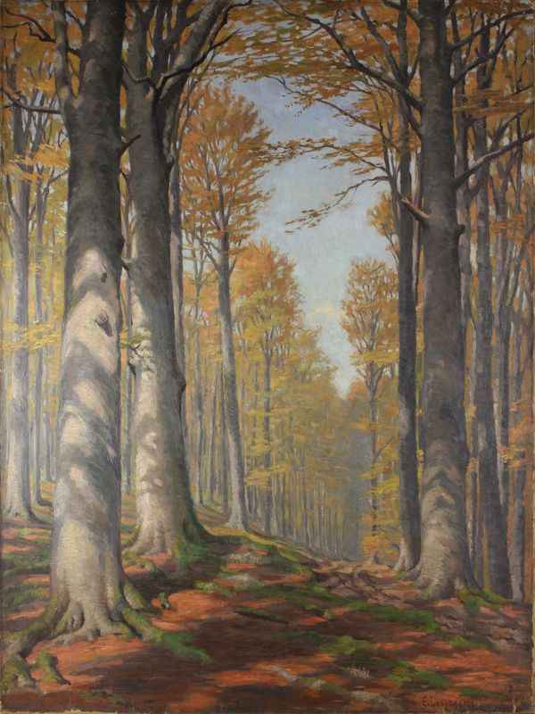Langkau, Erhard (1877-1967), Herbstwald, 1912