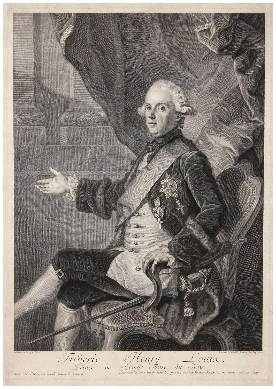 Schmidt, Georg Friedrich (1712-1775). Prinz Heinrich von Preußen, 1767
