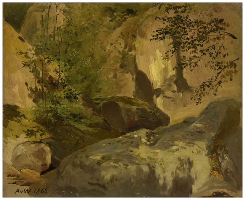 Werner, Anton von (1843-1915), Im Schwarzwald, 1868