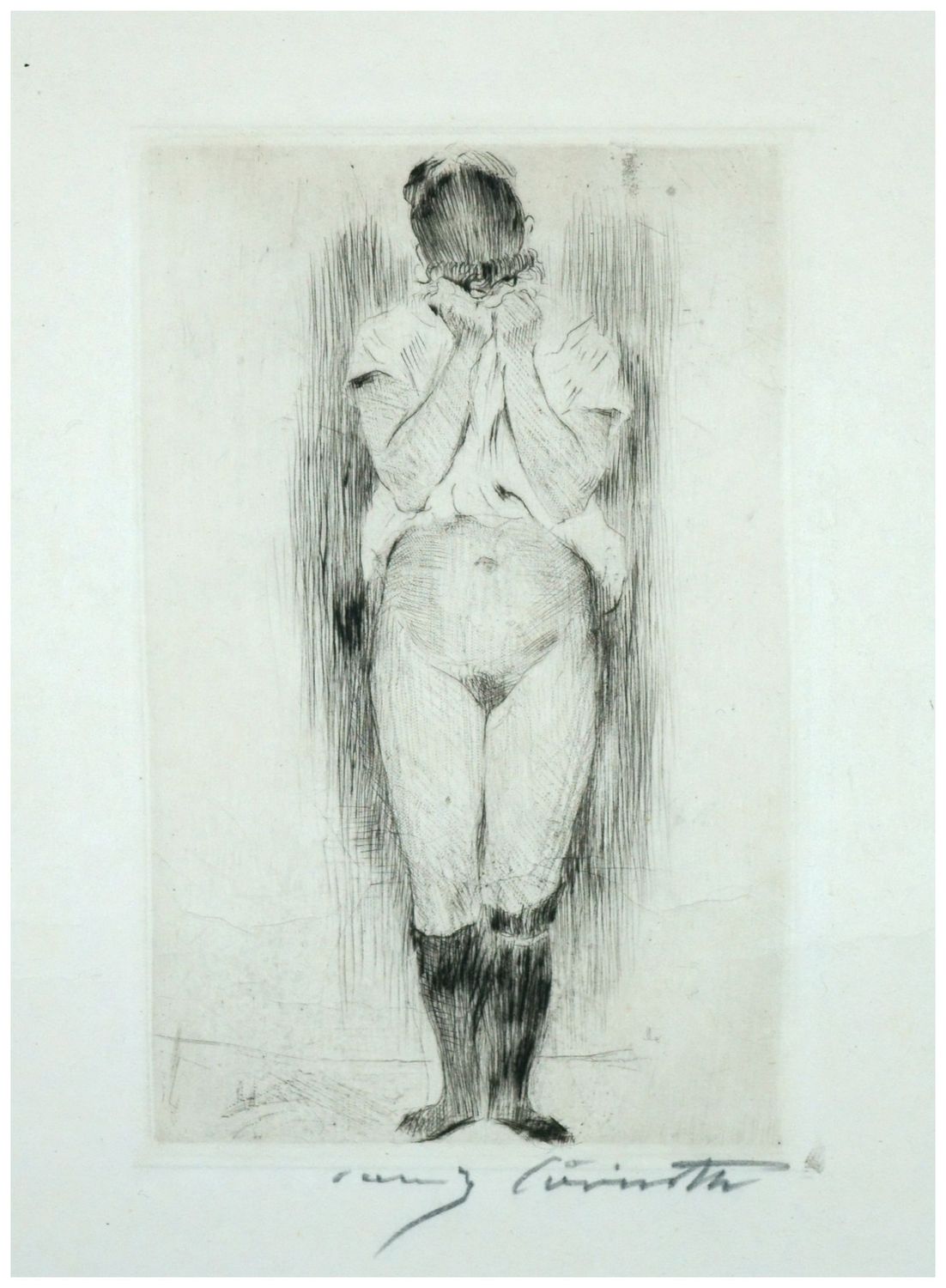 Corinth, Lovis (1858-1925), Weinendes Mädchen, 1899