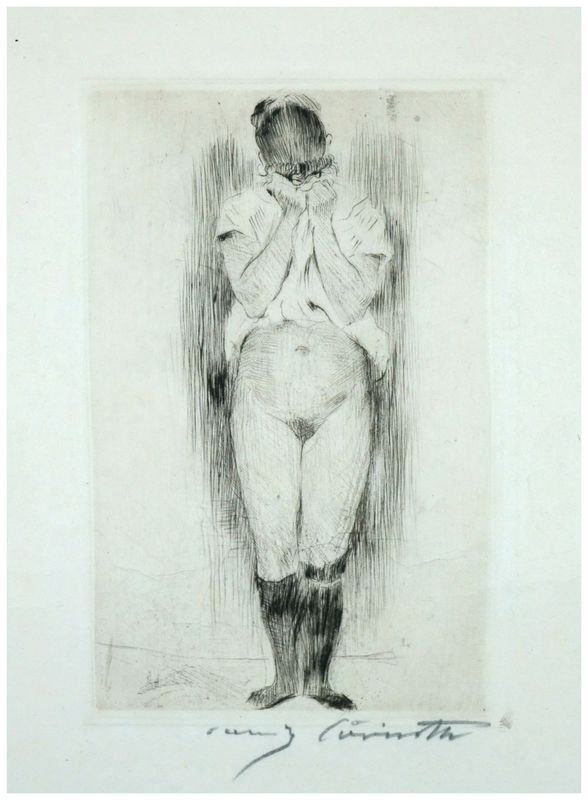 Corinth, Lovis (1858-1925), Weinendes Mädchen, 1899