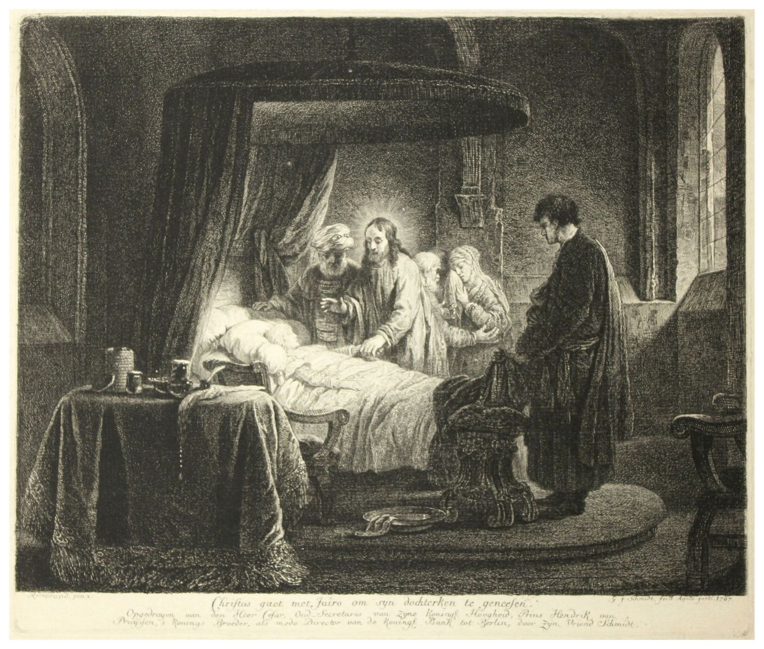 Schmidt, Georg Friedrich (1712-1775), Die Erweckung der Tochter des Jairus, 1768