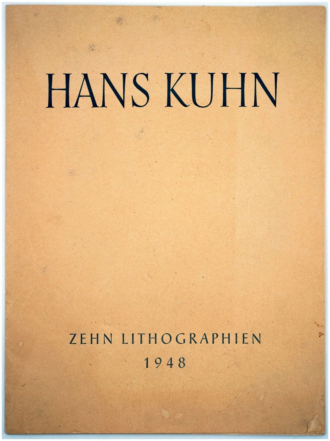 Kuhn, Hans (1905-1991), Mappe mit fünf (von zehn) Lithographien, 1948