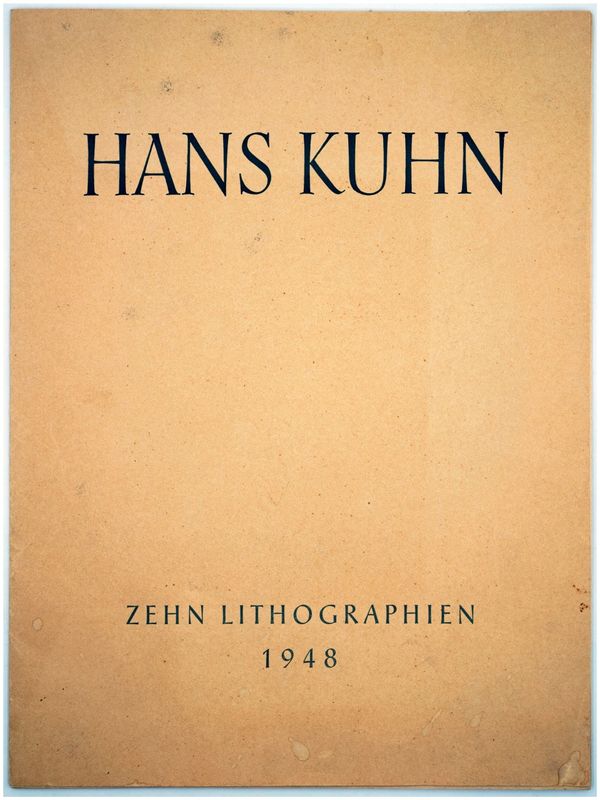 Kuhn, Hans (1905-1991), Mappe mit fünf (von zehn) Lithographien, 1948