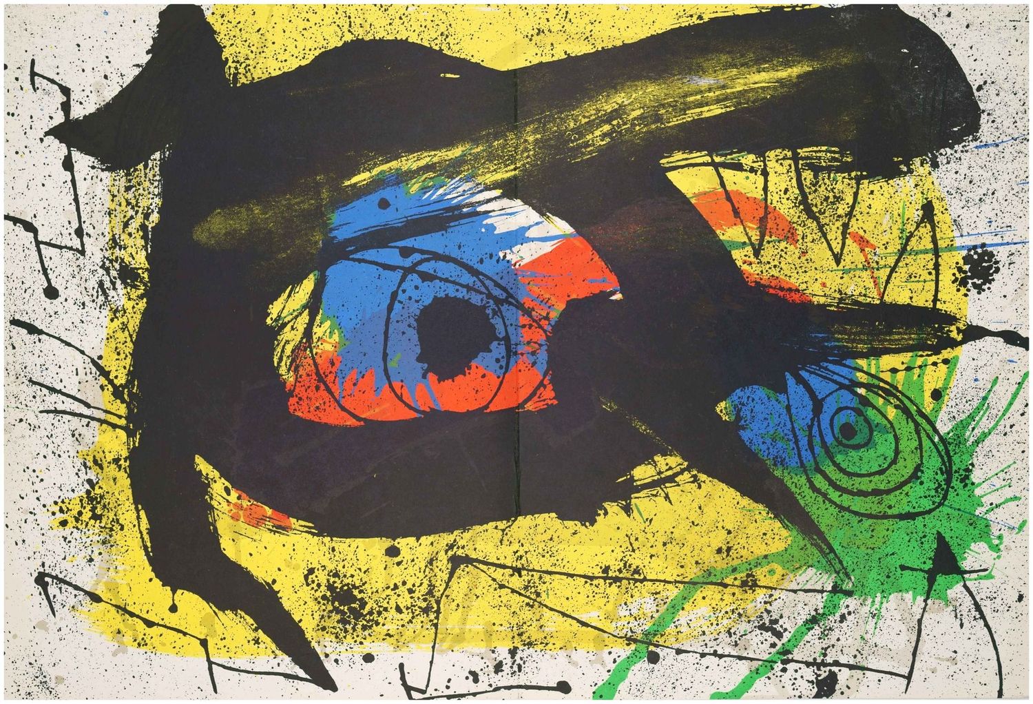 Miro, Joan (1893-1983), Farblithographie für Derrière le Miroir Nr. 203 I, 1973