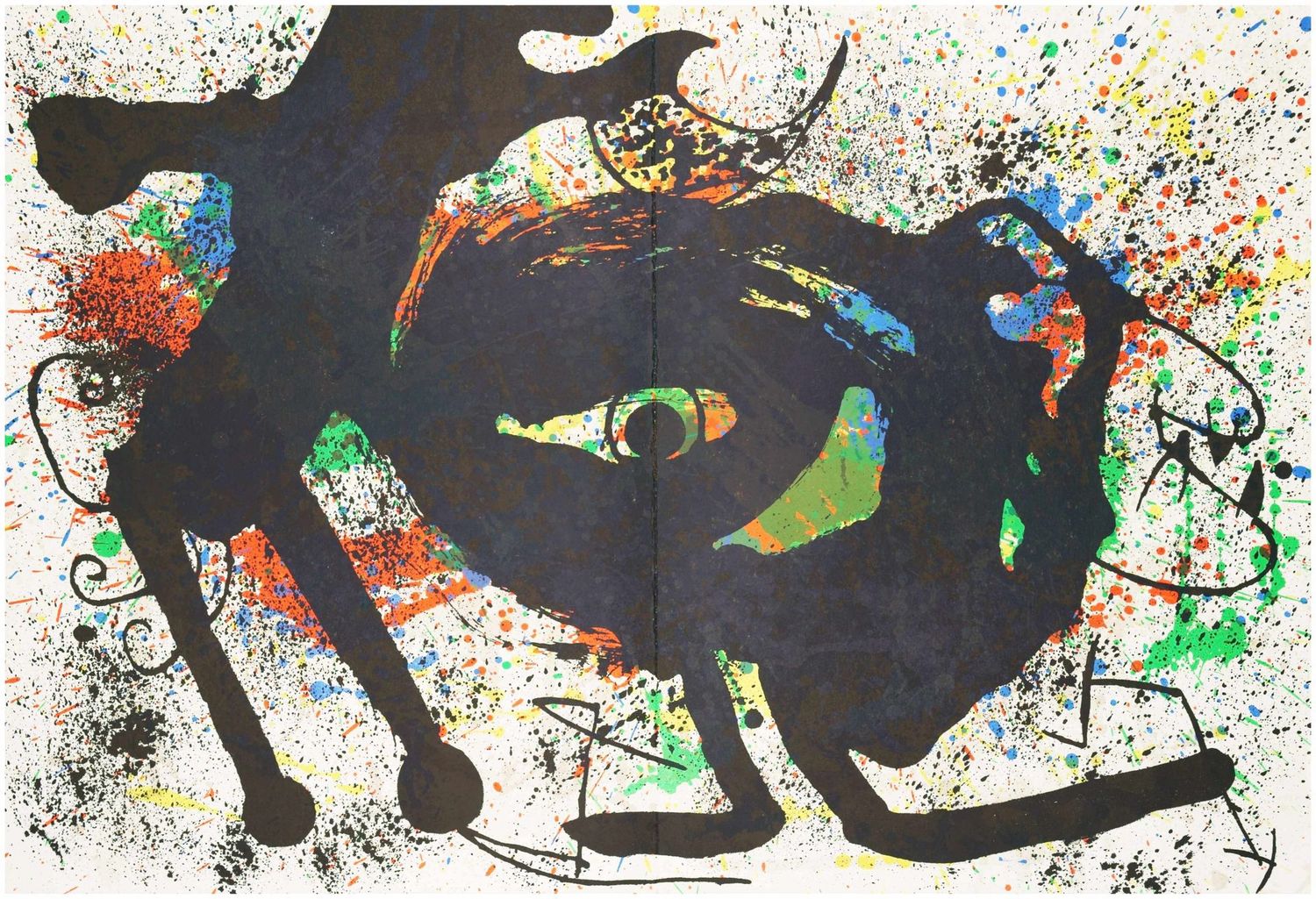 Miro, Joan (1893-1983), Color lithograph for Derrière le Miroir no. 203 II, 1973