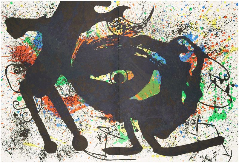 Miro, Joan (1893-1983), Farblithographie für Derrière le Miroir Nr. 203 II, 1973