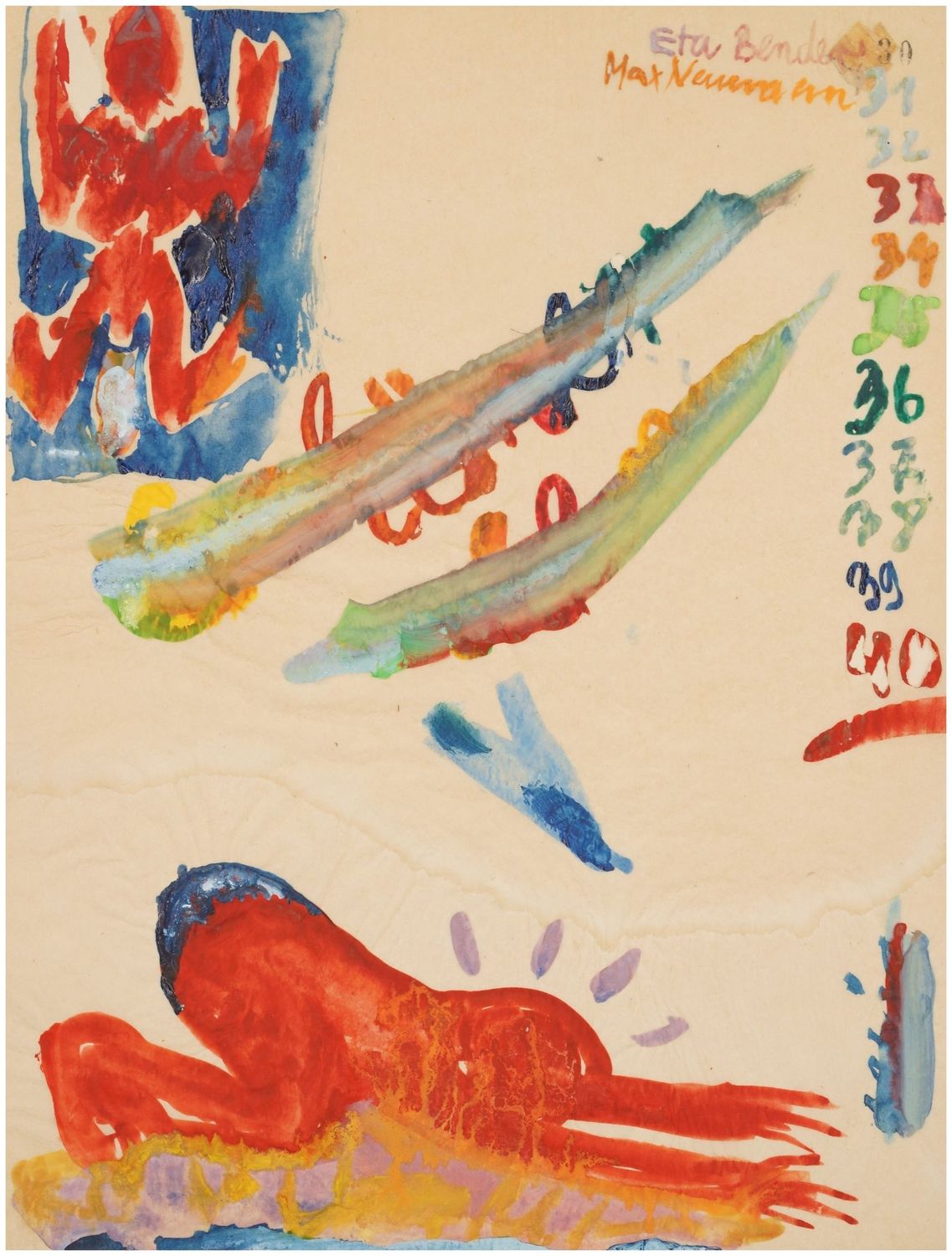 Neumann, Max (* 1949) und Eta Bender (*1948), Figurative Komposition, um 1970