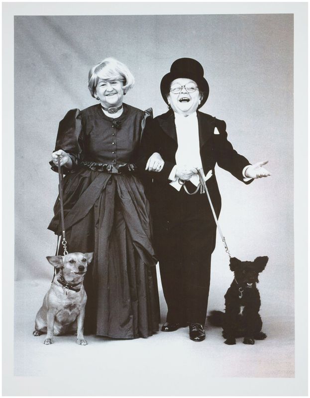 Moses, Stefan (1928 - 2018), Couple with their dogs, c. 1980