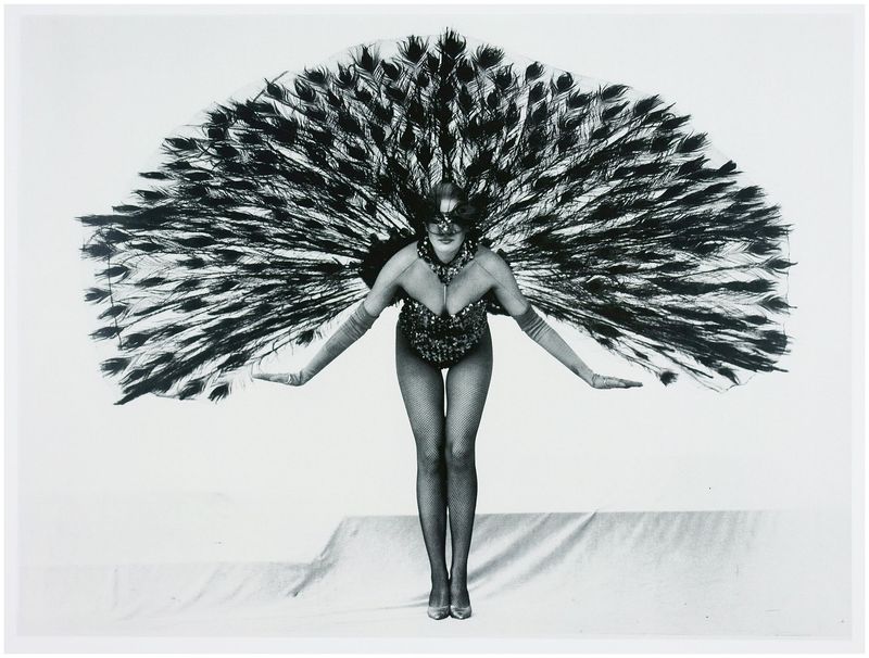 Moses, Stefan (1928 - 2018), Peacock woman Jeannette Beeker, 1983