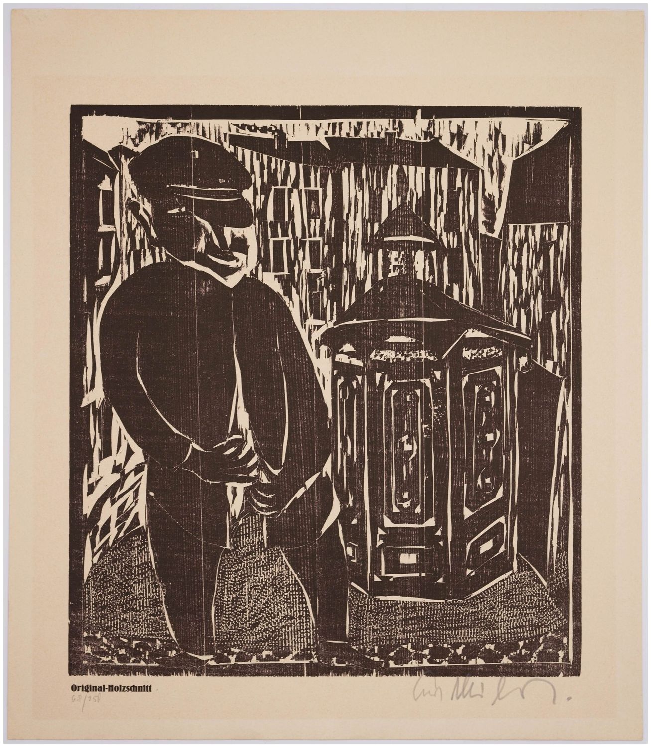 Mühlenhaupt, Kurt (1921-2006), Pinkelbude, 1972 Mühlenhaupt, Kurt (1921-2006), Pinkelbude, 1972