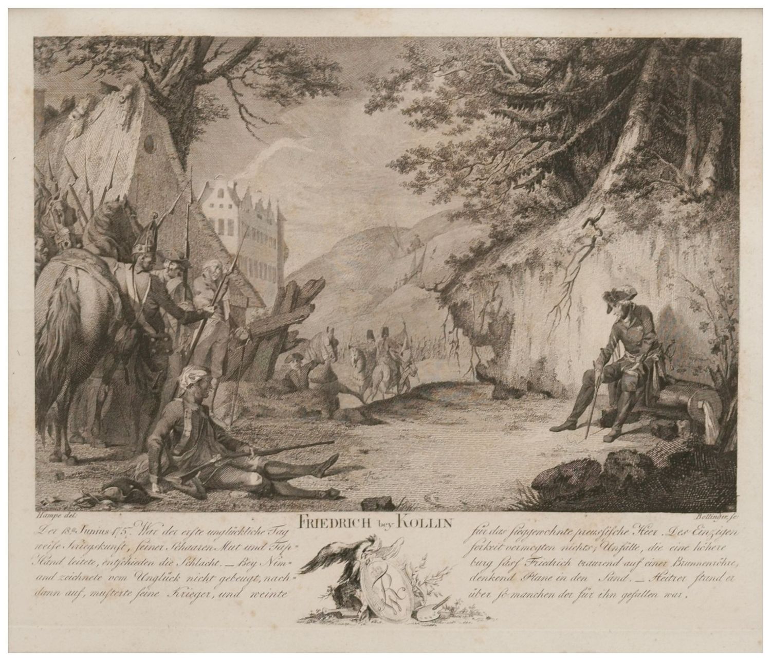 Bollinger, Friedrich Wilhelm (1777-1825), Friedrich bey Kollin, 1796