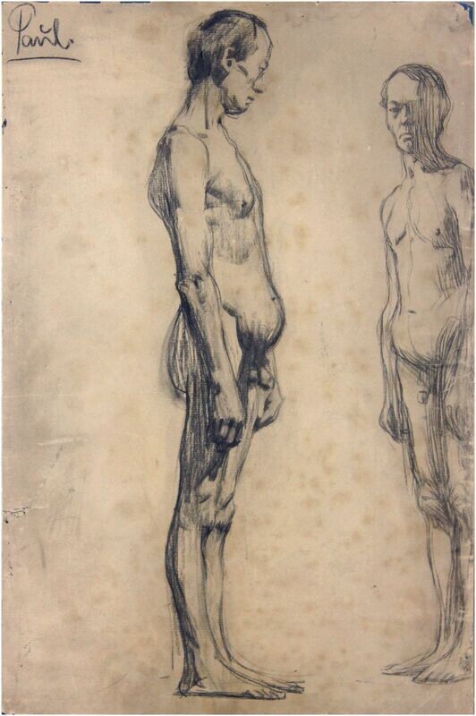 Paul, Bruno (1874-1968), Selbstporträt, um 1895