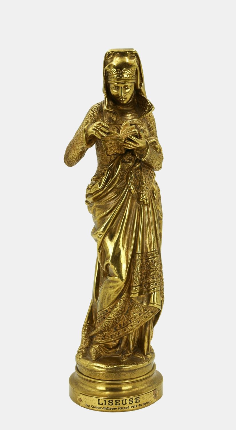 Carrier-Belleuse, Albert-Ernest (1824-1887), Reading Woman, c. 1880