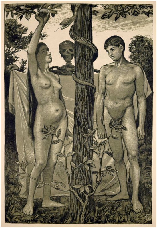 Thoma, Hans (1839-1924), Adam und Eva, 1904 Thoma, Hans (1839-1924), Adam und Eva, 1904