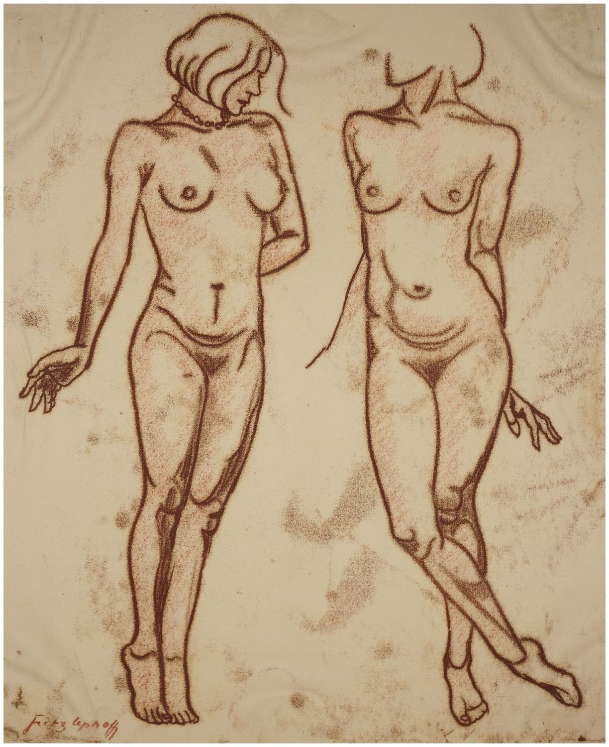 Uphoff, Fritz (1890-1966), Zwei weibliche, um 1930