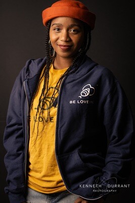 BE LOVE I.N.C. ZIP HOODIE.  Logo Hoodie