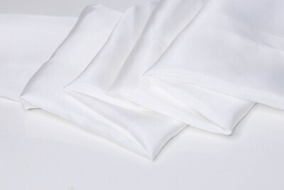 100% WHITE SILK