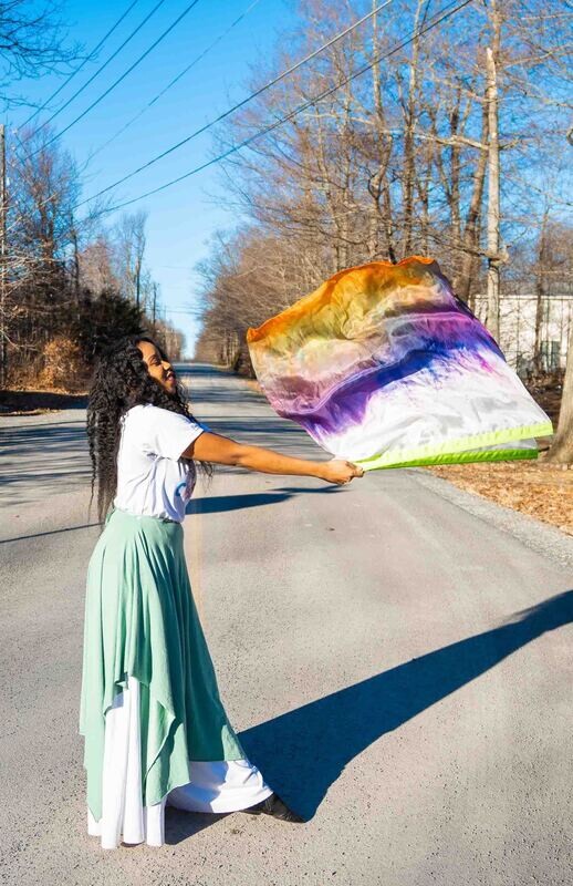 OVERJOYED. Silk Worship Flags