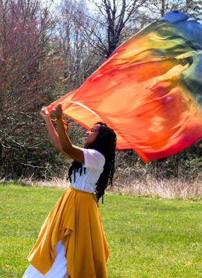 ABIDE. Silk Worship Flags